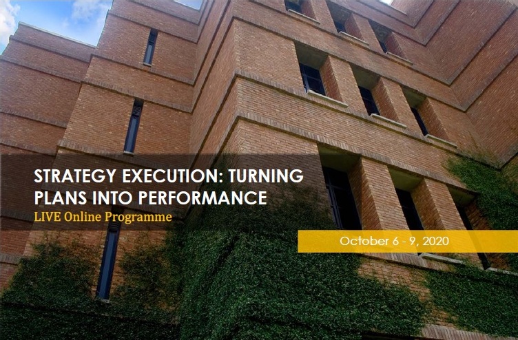 Strategy Execution: Turning Plans into Performance - Live Online